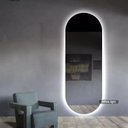 Ver imagem 3 de Espelho Lapidado Oval Iluminado com led frio - 50x120cm Woodglass oval led frio 50x120cm