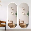 Ver imagem 4 de Espelho Lapidado Oval Iluminado com led frio - 50x120cm Woodglass oval led frio 50x120cm