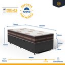 Ver imagem 3 de Cama Box Baú com Colchão de Molas Anjos Classic Superlastic Solteiro King 96cm