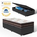 Ver imagem 2 de Cama Box Baú com Colchão de Molas Anjos Classic Superlastic Solteiro King 96cm