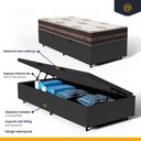 Ver imagem 5 de Cama Box Baú com Colchão de Molas Anjos Classic Superlastic Solteiro King 96cm