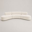 Ver imagem 4 de Sofa Curvo Virginia 3 Modulos Boucle Moscow Design Orgânico