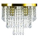 Ver imagem 3 de Lustre De Cristal Acrilico Sweetcrillic 30x30 Dourado Gold