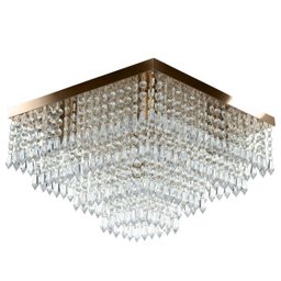 Lustre De Cristal Acrilico Dreamcrillic 40x40 Cobre - 1