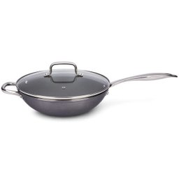 Panela Wok Unique Tampa De Vidro E Revestimento CerÂMico InduÇÃO Brinox 4793134 - 1