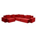 Ver imagem 5 de Sofá Dubai 3.77x3.77m de Canto Retrátil - Vermelho