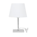 Ver imagem 1 de Abajur Eros Touch Dome Branco com Base Quadrada Magnifico