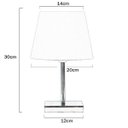 Ver imagem 3 de Abajur Eros Touch Dome Branco com Base Quadrada Magnifico