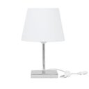 Ver imagem 1 de Abajur Eros Dome Branco com Base Quadrada Magnifico