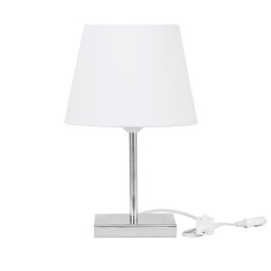 Abajur Eros Dome Branco com Base Quadrada Magnifico