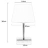 Abajur Eros Dome Branco com Base Quadrada Magnifico - 3