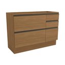 Ver imagem 1 de Módulo Cozinha Kappesberg Maxxi Balcão G746 C/ 1 Porta e 4 Gavetas S/ Tampo 120cm Canela-