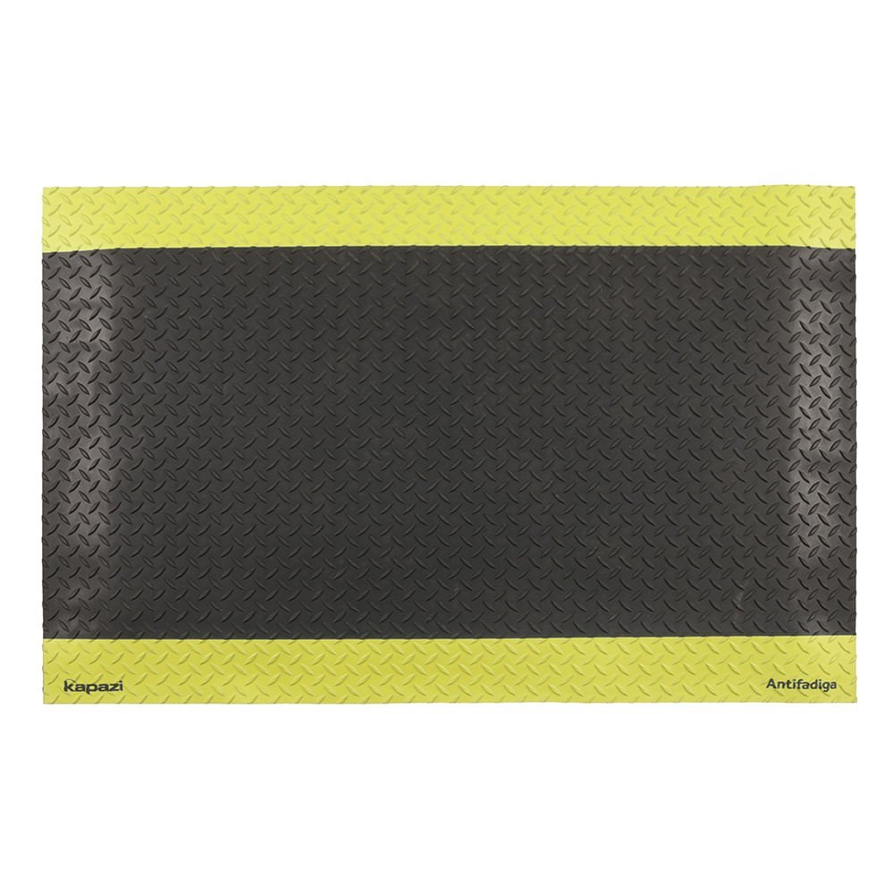 Tapete Antifadiga Industrial 80cm x 1,20m Preto Kapazi