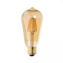 Ver imagem 1 de Lâmpada de Filamento Led St64 4w Ambar 2200k Bivolt