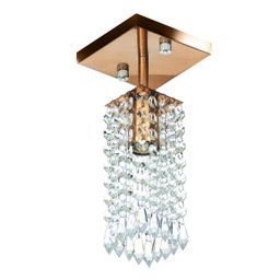 Lustre Clearcrillic Cristal Acrílico Quadrado Cobre - 1