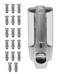 Dispenser Sabonete Liquido Kit 17 Unidades Shampoo Banheiro Lavabo Hotel Restaurante Bar Shopping Pa - 2
