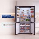Ver imagem 5 de Geladeira Multidoor Frost Free Hq Inverter 564 Litros Airflow Cooling Flex Zone Black Glass Hq-