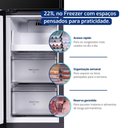 Ver imagem 6 de Geladeira Multidoor Frost Free Hq Inverter 564 Litros Airflow Cooling Flex Zone Black Glass Hq-