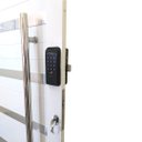 Ver imagem 4 de Porta Pivotante de Alumínio Branco 2,10 x 1,20 com Pux. Friso e Visor com Fechadura Digital Linha 30
