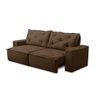Sofá Retrátil e Reclinável 3 Lugares com Molas 1,80m Atenas Suede Mirra Decor - 6