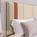 Ver imagem 5 de Kit 2 Mesinhas Lateral Pequena Cabeceira Suspensa Almofadada Cama Casal 1,40 Decoração Quarto