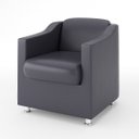 Ver imagem 3 de Kit 4 Poltronas para Recepção Consultorio Médico – Balaqui Cor:Courino Cinza