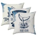 Ver imagem 1 de Kit 3 Capas Almofadas Decorativas Praia Surf 45x45 Id Decor