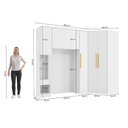 Ver imagem 4 de Quarto Modulado Adapt 7 Portas 3 Gavetas MDP Branco Kappesberg