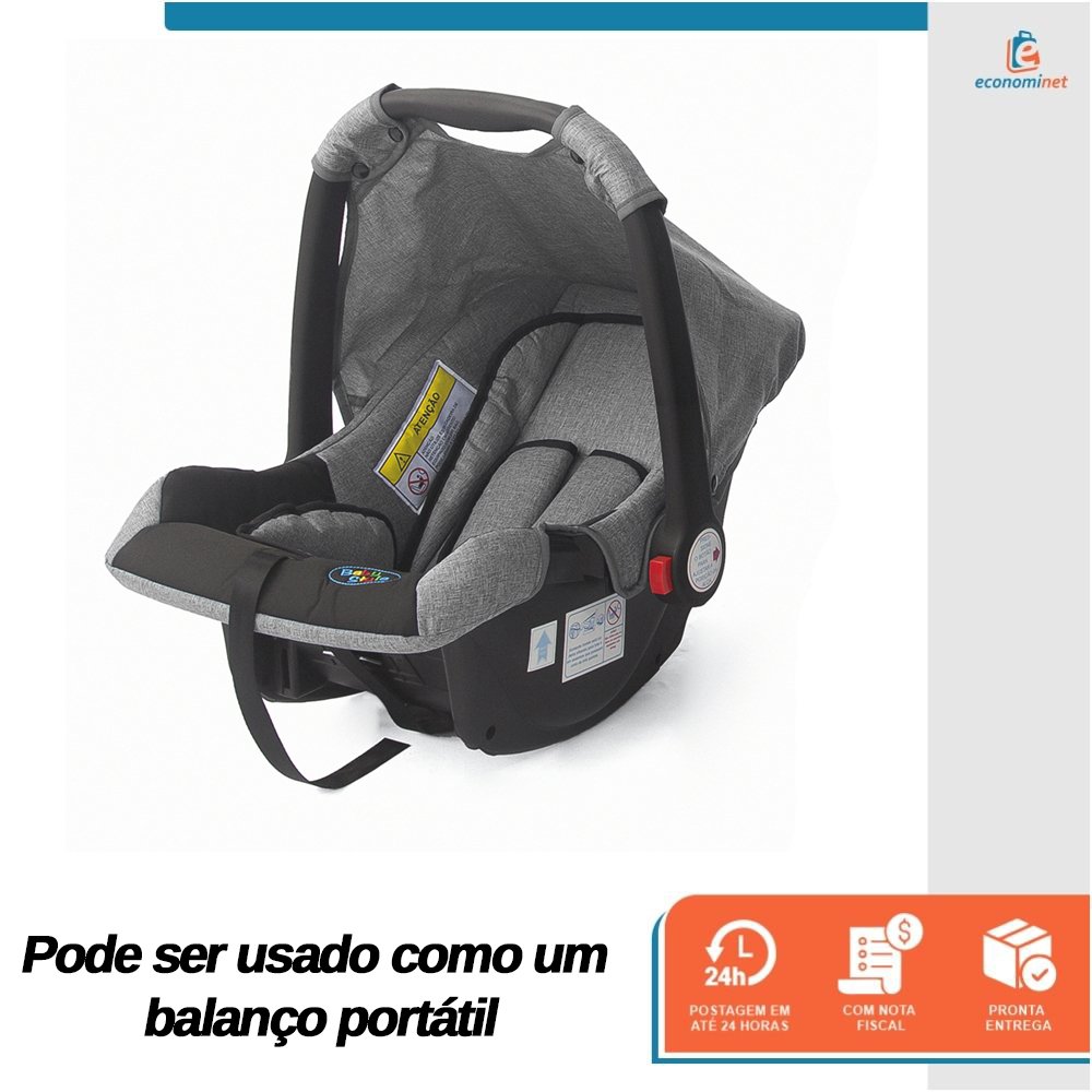 Bebê Conforto Cinza Victory Baby Style 0-13kg Seguro, Confortável e Prático para Viagens - 5