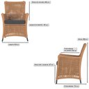 Ver imagem 3 de Jogo Sofá e 2 Poltronas e Mesa Igapó Alumínio Preta Corda Náutica E11 Trama Original