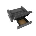 Ver imagem 4 de Sofá Cama Daiane 2 Lugares com Baú Suede Cinza Matrix