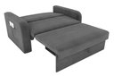 Ver imagem 3 de Sofá Cama Daiane 2 Lugares com Baú Suede Cinza Matrix