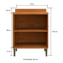 Ver imagem 4 de Balcão 70 cm 2 Portas com Tampo Ibiza 4337 Casamia