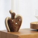 Ver imagem 6 de Escultura de Mesa Bege e Marrom para Decoração de Sala Romance Petra