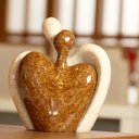 Ver imagem 2 de Escultura de Mesa Bege e Marrom para Decoração de Sala Romance Petra