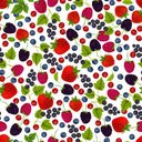 Ver imagem 1 de Papel De Parede Frutas Frutinhas Morango Amora Ameixa Vinil