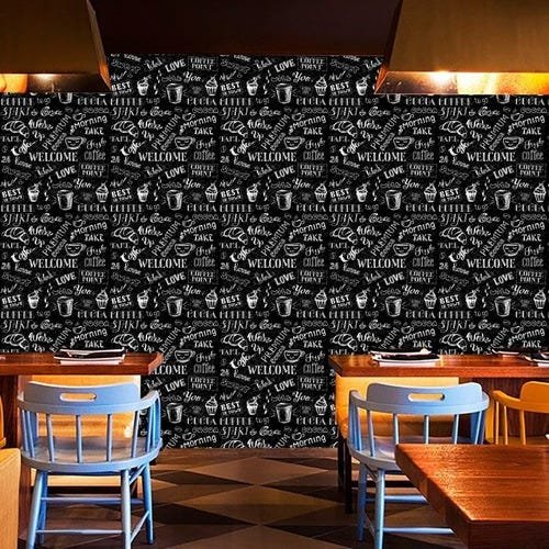 Papel De Parede Autocolante Café Coffee Cafeteria Moderna | MadeiraMadeira