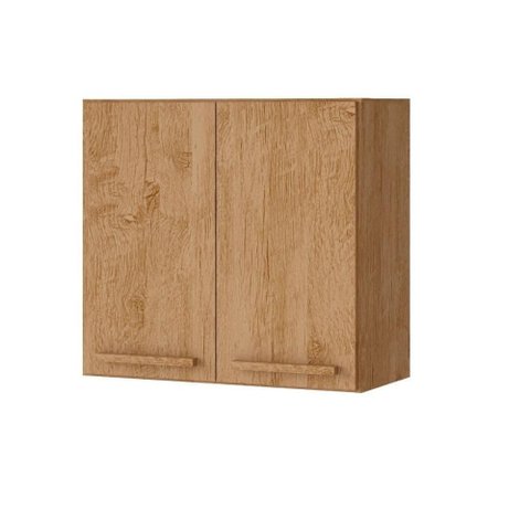 Armario Aereo Clarice 79cm 2 Portas MDF Bater Amendoa Milani Movelaria