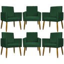 Ver imagem 1 de Kit 6 Poltronas Decorativas para Sala Mari Suede
