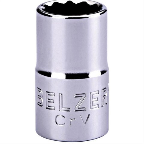 Soquete Estriado Encaixe 1/2 16mm Crv - 204007bbr - Belzer Soquete Estr.enc.1/2-16mm Crv Belzer