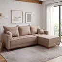 Ver imagem 1 de Sofá 3 Lugares Onix com Chaise Lado Direito 230cm em Linho