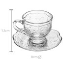 Ver imagem 3 de Xícara de Chá 180ml com Pires New Butterfly Lyor Cristal Ecológico Decorado Borboletas