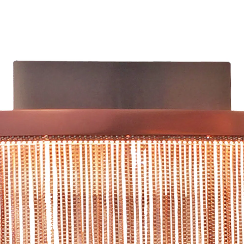 Arandela Voile Rose Gold (c)32cm (l)8cm (a)26cm 1x8w 3000k 400lm - Bb017