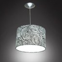 Ver imagem 3 de Lustre Cúpula Pendente Dome Estampado Espiral Preto/Branco