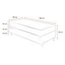 Ver imagem 2 de Cama Box Solteiro Branca + Colchão de Molas Ensacadas Ortobom Airtech Springpocket 88x188x65cm