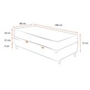Ver imagem 5 de Cama Box Baú com Colchão de Molas Ensacadas Ortobom Airtech Springpocket Solteiro 88cm