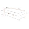 Cama Box Baú com Colchão de Molas Ensacadas Ortobom Airtech Springpocket Solteiro 88cm - 5