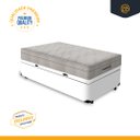Ver imagem 3 de Cama Box Baú Solteiro Branca + Colchão Molas Ensacadas Ortobom Airtech Springpocket