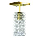 Ver imagem 2 de Lustre Clearcrillic Cristal Acrílico Quadrado Dourado Gold