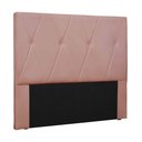 Ver imagem 1 de Cabeceira Para Cama Box Queen Aquilla 160Cm Veludo Rosa